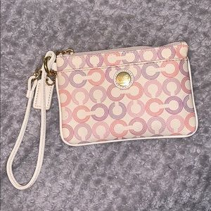 Coach Logo Wristlet